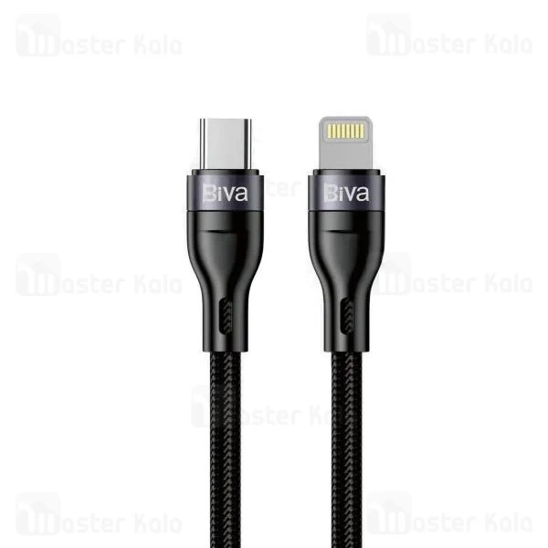 کابل لایتنینگ به Type C بیوا Biva C-08CL طول 1.2 متر شدت توان 20 وات