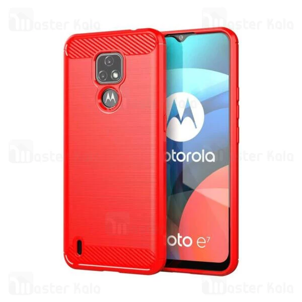 قاب فیبر کربنی موتورولا Motorola Moto E7 Rugged Armor Fiber Carbon