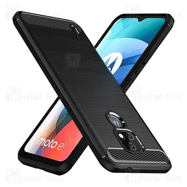 قاب فیبر کربنی موتورولا Motorola Moto E7 Rugged Armor Fiber Carbon