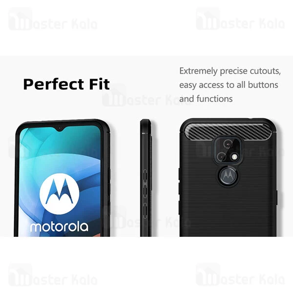 قاب فیبر کربنی موتورولا Motorola Moto E7 Rugged Armor Fiber Carbon
