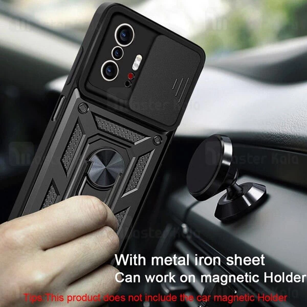 گارد محافظ ضد ضربه انگشتی Xiaomi 11T / 11T Pro SHUNIJA Armor Case دارای محافظ دوربین