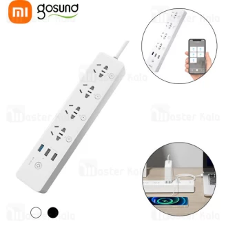 چندراهی برق هوشمند شیائومی Xiaomi Gosund CP5 دارای 3 پورت USB
