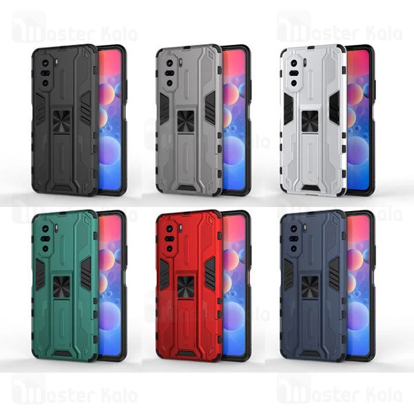 گارد ضد ضربه استند دار شیائومی Xiaomi Poco F3 / Redmi K40 / K40 Pro / K40 Pro Plus SuperSonic Case