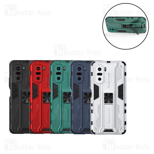 گارد ضد ضربه استند دار شیائومی Xiaomi Poco F3 / Redmi K40 / K40 Pro / K40 Pro Plus SuperSonic Case