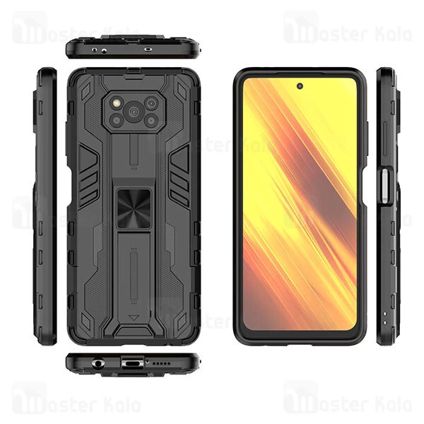 گارد ضد ضربه استند دار شیائومی Xiaomi Poco X3 / Poco X3 NFC / Poco X3 Pro SuperSonic Case