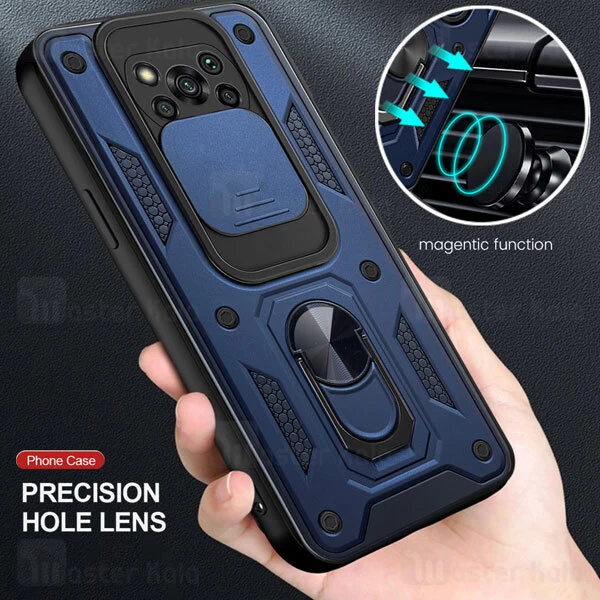 گارد محافظ ضد ضربه انگشتی Xiaomi Poco X3 / X3 NFC / X3 Pro SHUNIJA Armor Case دارای محافظ دوربین