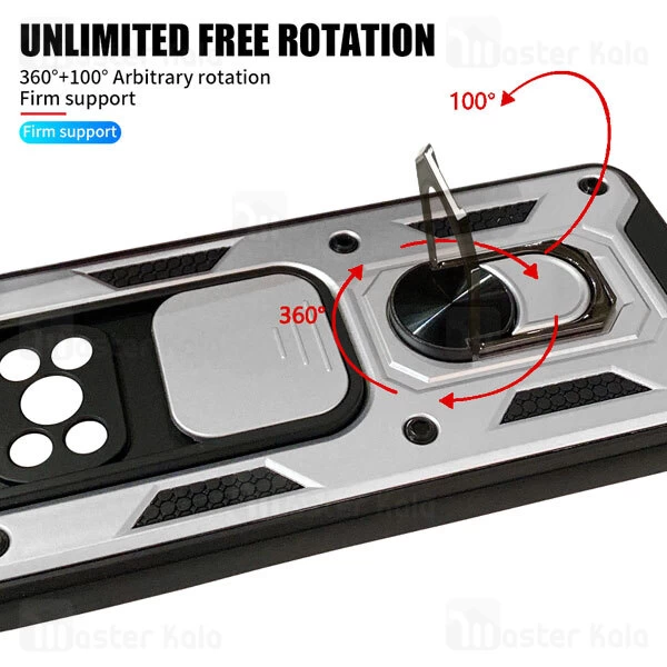 گارد محافظ ضد ضربه انگشتی Xiaomi Poco X3 / X3 NFC / X3 Pro SHUNIJA Armor Case دارای محافظ دوربین