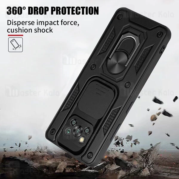 گارد محافظ ضد ضربه انگشتی Xiaomi Poco X3 / X3 NFC / X3 Pro SHUNIJA Armor Case دارای محافظ دوربین