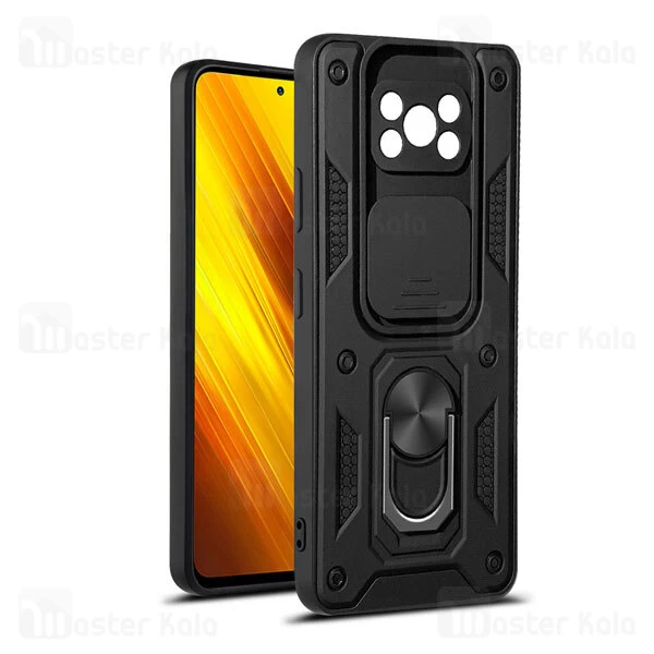 گارد محافظ ضد ضربه انگشتی Xiaomi Poco X3 / X3 NFC / X3 Pro SHUNIJA Armor Case دارای محافظ دوربین