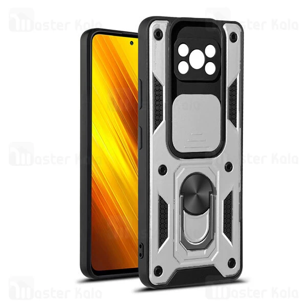 گارد محافظ ضد ضربه انگشتی Xiaomi Poco X3 / X3 NFC / X3 Pro SHUNIJA Armor Case دارای محافظ دوربین