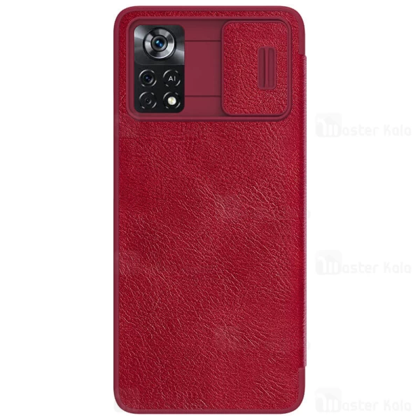 کیف چرمی نیلکین Xiaomi Poco X4 Pro 5G Nillkin Qin Pro Leather دارای محافظ دوربین