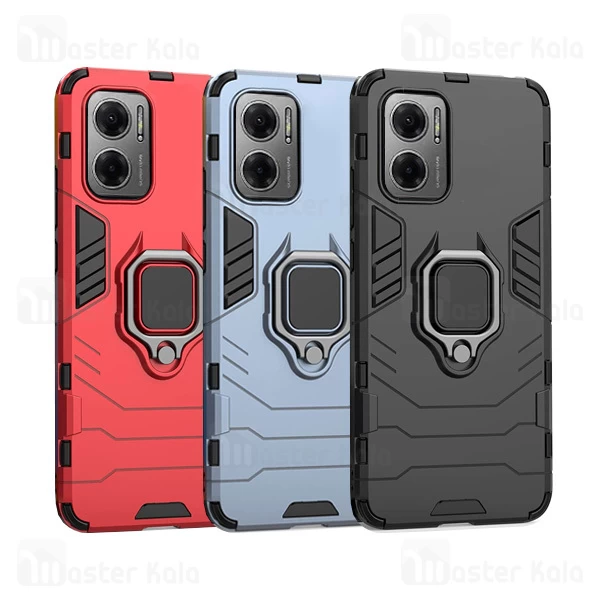 گارد ضد ضربه انگشتی شیائومی Xiaomi Redmi Note 11E Black Panther KEYSION ShockProof Armor Ring