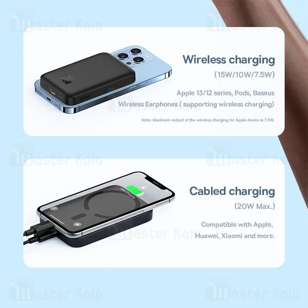 پاوربانک وایرلس 6000 مگنتی بیسوس Baseus PPCX020001