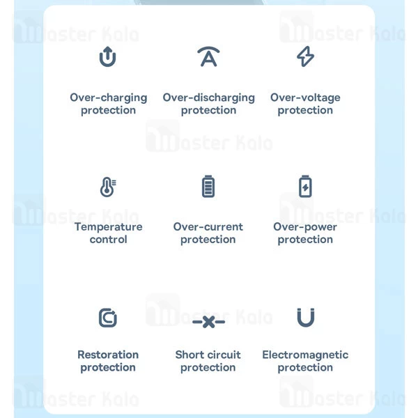 پاوربانک وایرلس 6000 مگنتی بیسوس Baseus PPCX020001