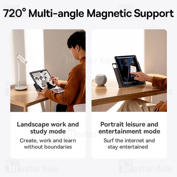 کیف چرمی هوشمند بیسوس اپل Apple iPad Pro 11 Baseus ARCX010013