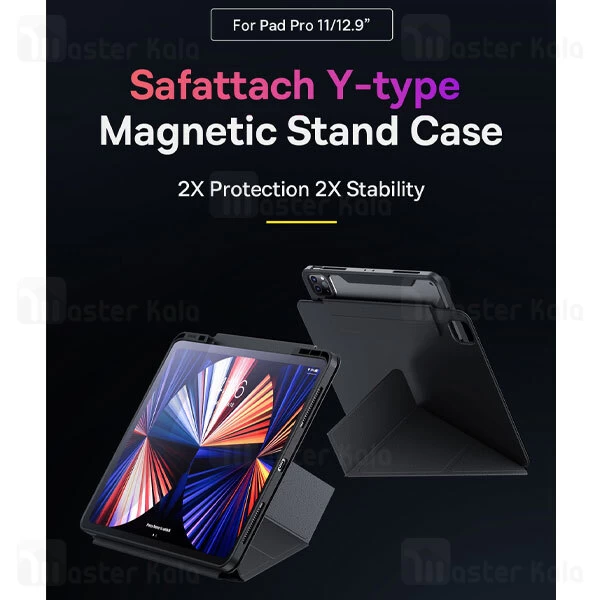 کیف چرمی هوشمند بیسوس اپل Apple iPad Pro 11 Baseus ARCX010013