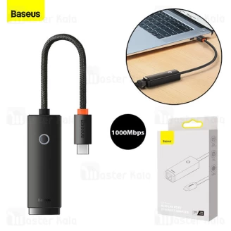 کابل تبدیل Type C به LAN بیسوس Baseus WKQX000301 1000Mbps