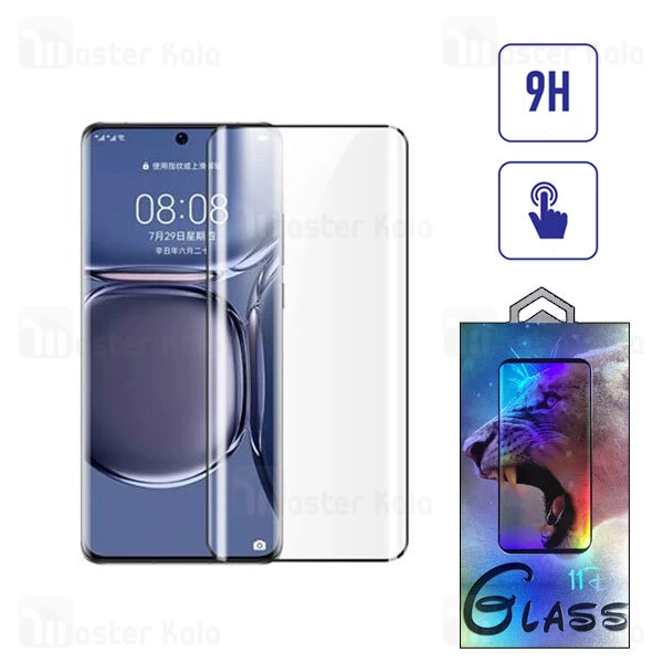 محافظ صفحه شیشه ای تمام صفحه تمام چسب خمیده Huawei P50 Pro Curved Glass
