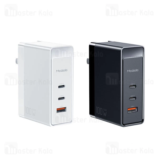 آداپتور سه پورت چندکاره مک دودو Mcdodo CH-8101 Convertible Travel Adapter Gan توان 100وات