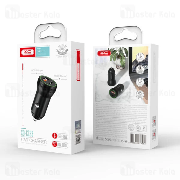 شارژر فندکی ایکس او XO CC33 توان 18 وات