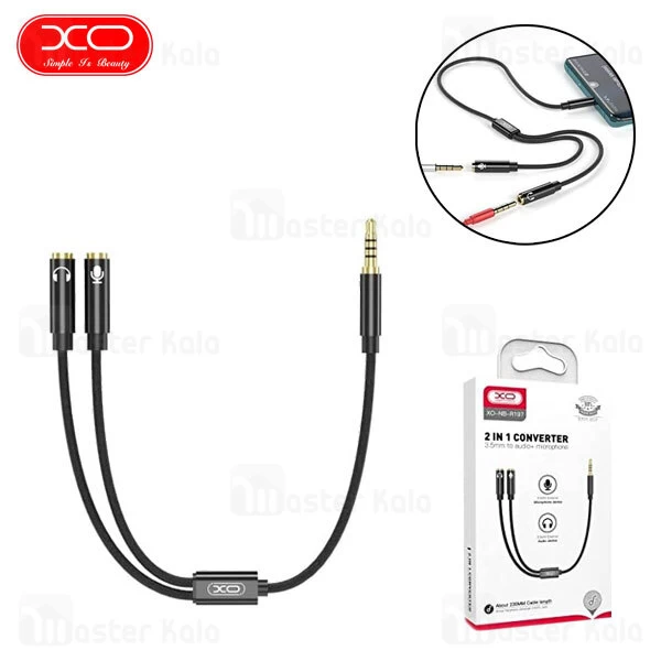 کابل تبدیل 1 به 2 AUX ایکس او XO NB-R197