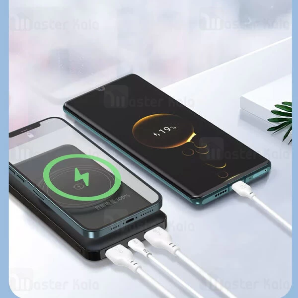 پاوربانک وایرلس 10000 ایکس او XO PR128 توان 22.5 وات