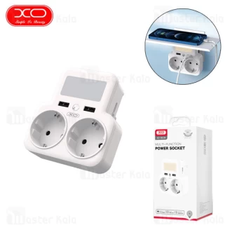 چندراهی برق و شارژر ایکس او XO WL09 دارای 2 پورت USB