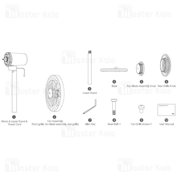 پنکه ایستاده هوشمند شیائومی Xiaomi Mi Smart Standing Fan 2 Lite