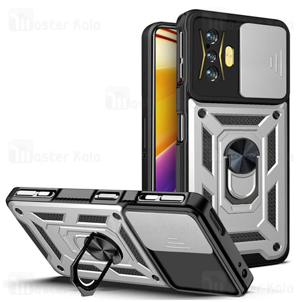 گارد محافظ ضد ضربه انگشتی Xiaomi Poco F4 GT SHUNIJA Case دارای محافظ دوربین