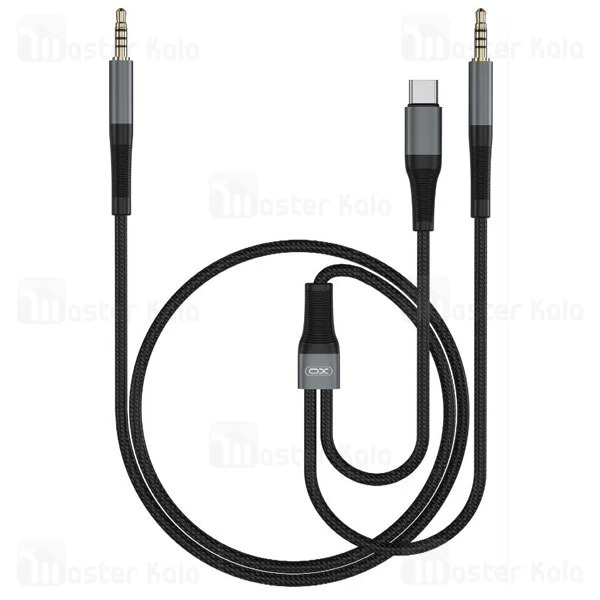 کابل تبدیل دو کاره Type C به AUX ایکس او Xo NB178B طول 1 متر