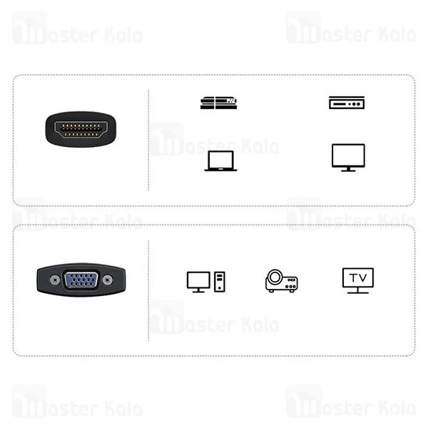 کابل تبدیل HDMI به VGA بیسوس Baseus Lite WKQX010101