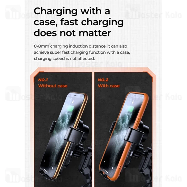 هولدر و شارژر وایرلس دریچه کولری جویروم Joyroom JR-ZS216 توان 15 وات