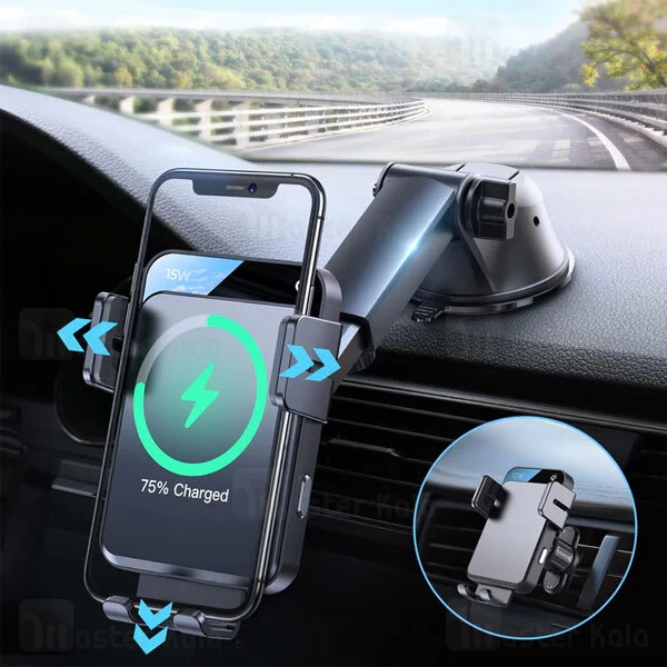 هولدر و شارژر وایرلس چند کاره جویروم JoyRoom JR-ZS219 توان 15 وات