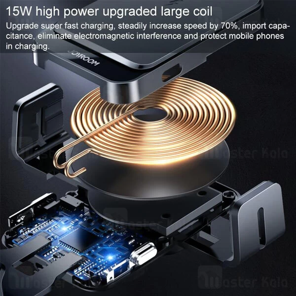 هولدر و شارژر وایرلس چند کاره جویروم JoyRoom JR-ZS219 توان 15 وات