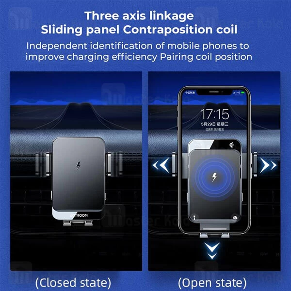 هولدر و شارژر وایرلس چند کاره جویروم JoyRoom JR-ZS219 توان 15 وات