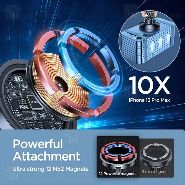 هولدر و شارژر وایرلس جویروم Joyroom JR-ZS240 توان 15 وات