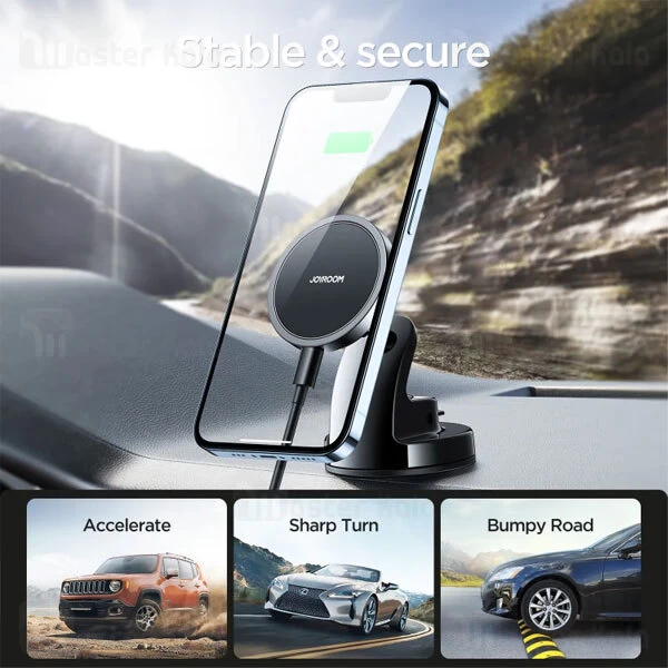 هولدر و شارژر وایرلس جویروم Joyroom JR-ZS240 توان 15 وات