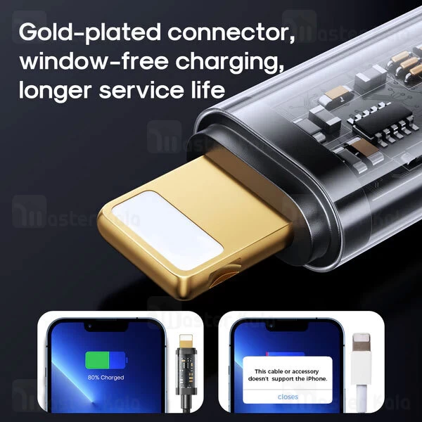 کابل لایتنینگ جویروم Joyroom S-UL012A12 طول 1.2 متر شدت جریان 2.4 آمپر