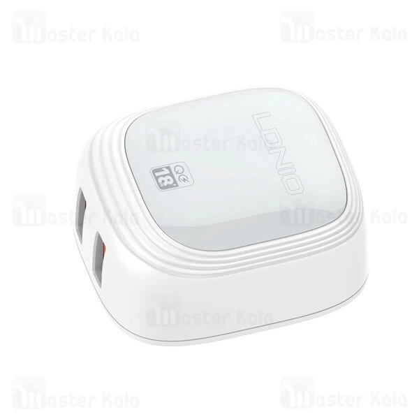 شارژ دیواری الدینو LDNIO A2512Q توان 18 وات همراه کابل میکرو