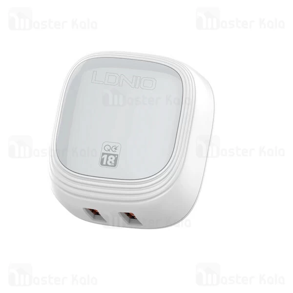 شارژ دیواری الدینو LDNIO A2512Q توان 18 وات همراه کابل میکرو