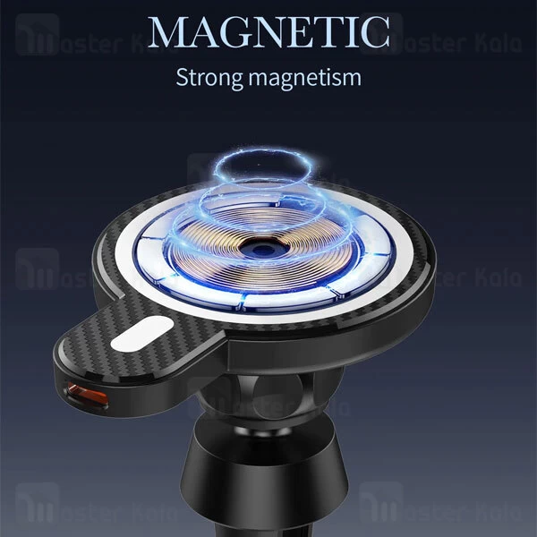 هولدر و شارژر وایرلس دریچه کولری الدینیو LDNIO MA20 توان 15 وات