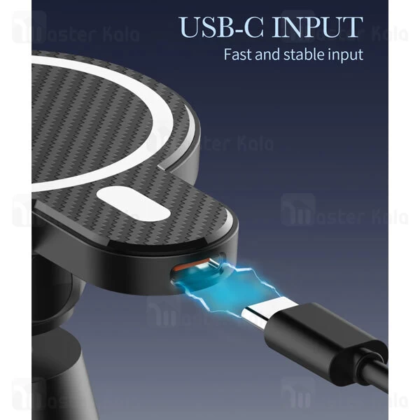 هولدر و شارژر وایرلس دریچه کولری الدینیو LDNIO MA20 توان 15 وات