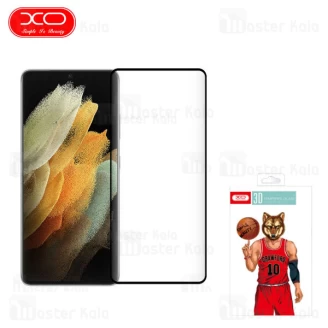 محافظ صفحه شیشه ای تمام صفحه دور چسب ایکس او سامسونگ Samsung Galaxy S21 Ultra XO FT1