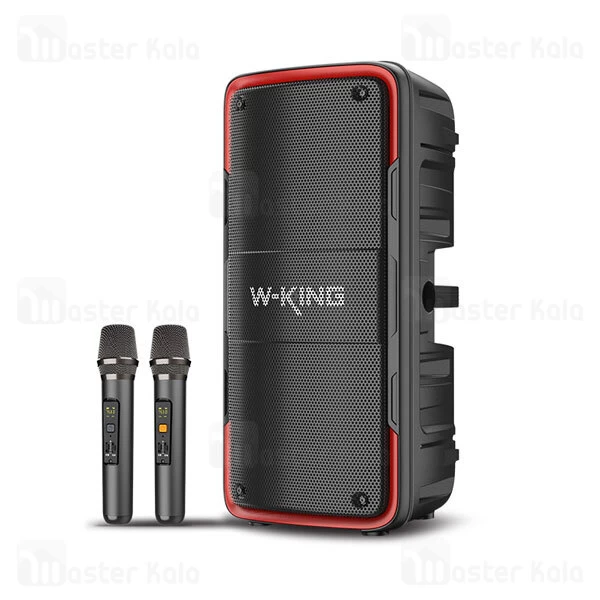اسپیکر بلوتوث دبلیو کینگ W-King T7 توان 100 رم و فلش خور با 2 میکروفون