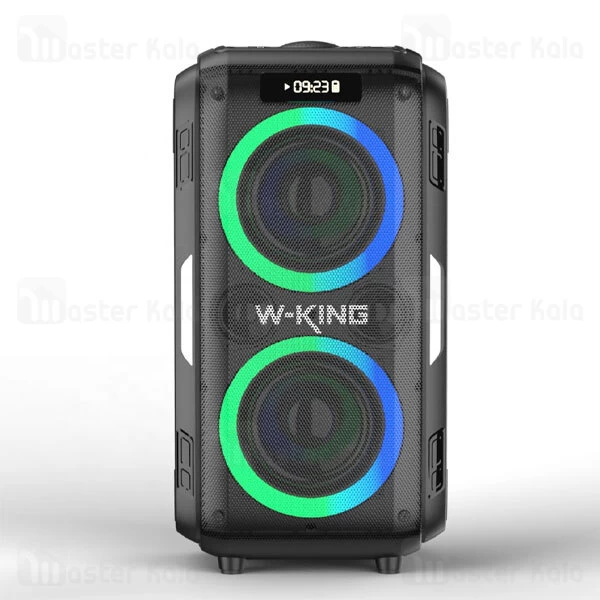 اسپیکر بلوتوث دبلیو کینگ W-King T9 Pro توان 120 رم و فلش خور با 2 میکروفون
