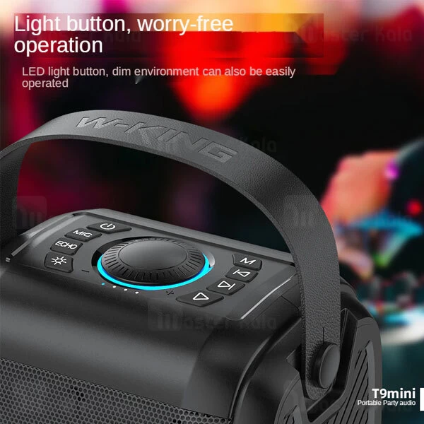 اسپیکر بلوتوث دبلیو کینگ W-King T9Mini توان 20 وات رم خور و فلش خور