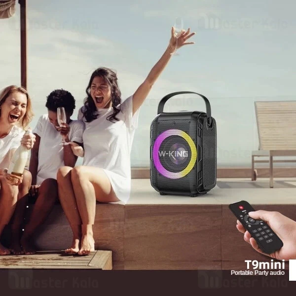 اسپیکر بلوتوث دبلیو کینگ W-King T9Mini توان 20 وات رم خور و فلش خور