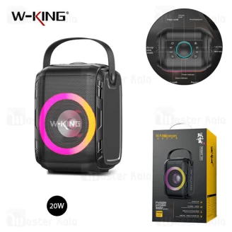 اسپیکر بلوتوث دبلیو کینگ W-King T9Mini توان 20 وات رم خور و فلش خور