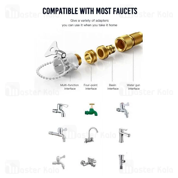 شلنگ و نازل کارواش ایکس او XO CZ003 طول 5 متر