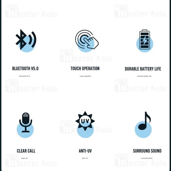 عینک آفتابی و هندزفری بلوتوث ایکس او XO E5